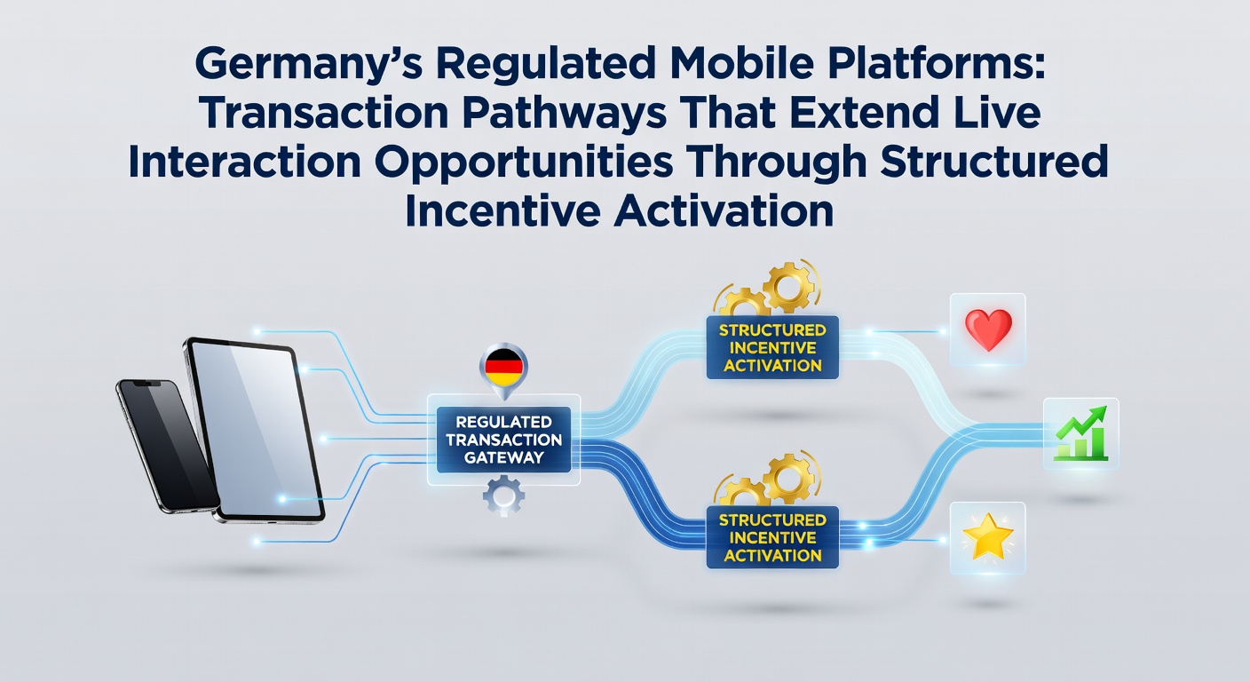 Regulierte mobile Plattformen in Deutschland mit Transaktionspfaden und Incentive-Strukturen für Live-Interaktionen