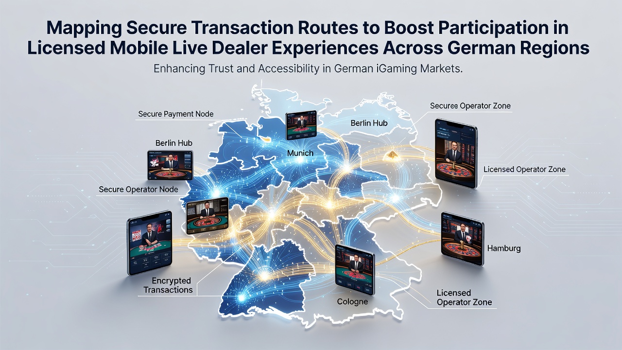 Secure transaction mapping in licensed German mobile live dealer platforms