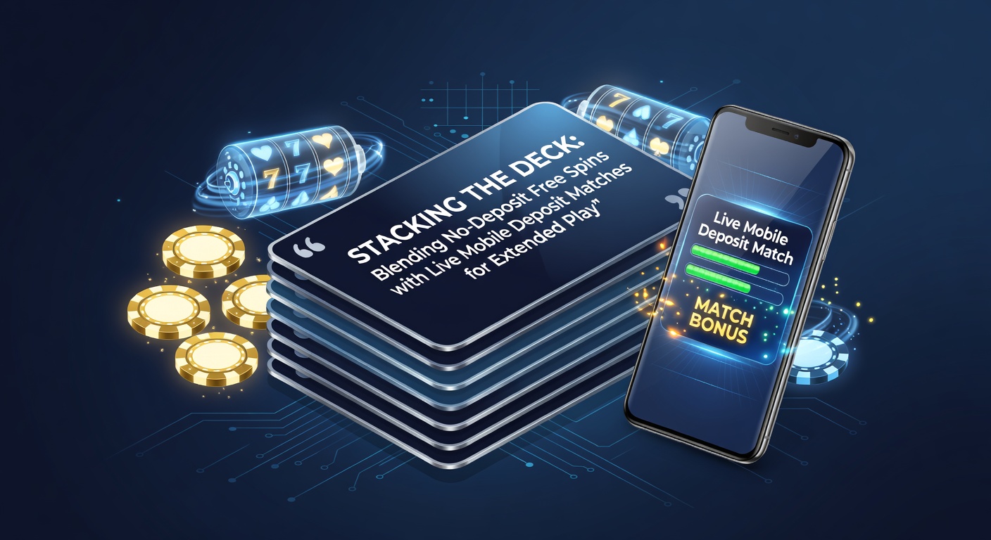 Grafik zeigt stapelnde Casino-Boni mit Free Spins und Mobile Matches, die zu verlängertem Spiel führen